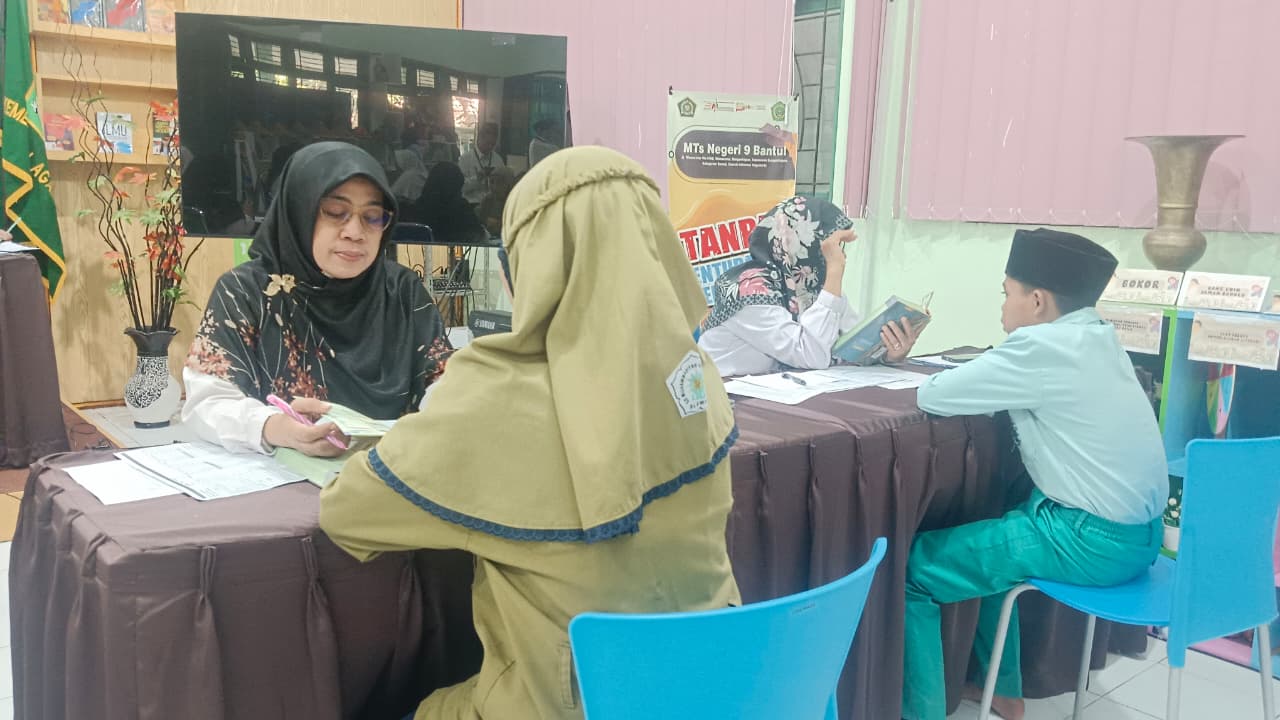 Tahapan Seleksi Berlanjut, MTsN 9 Bantul Laksanakan Wawancara PMBM Jalur Tahfidz Terpadu